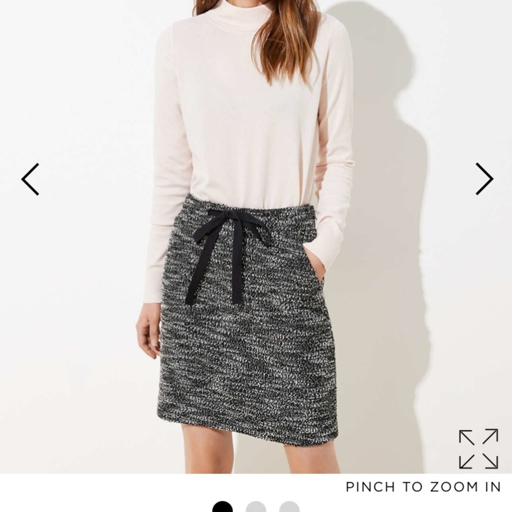 LOFT NWT pocket drawstring skirt